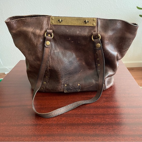 Patricia Nash Benvenuto Tote Heritage Distressed Brown Leather - Picture 3 of 9